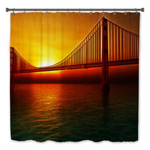 Golden Gate Bridge Illustration Bath Decor 53004034