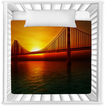 Golden Gate Bridge Illustration Nursery Decor 53004034