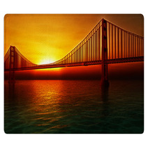 Golden Gate Bridge Illustration Rugs 53004034