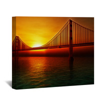 Golden Gate Bridge Illustration Wall Art 53004034