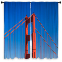 Golden Gate Bridge In San Francisco Window Curtains 64773162