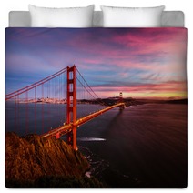 Golden Gate Bridge Sunset Bedding 105806459