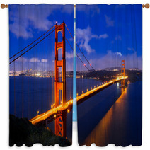 Golden Gate Bridge Window Curtains 32976091