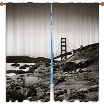 Golden Gate Bridge Window Curtains 66474144
