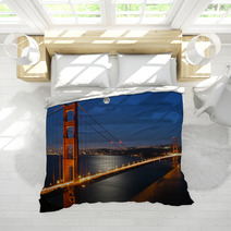Golden Gate Bridge With Moon Light Bedding 873170