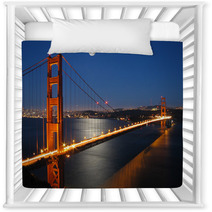 Golden Gate Bridge With Moon Light Nursery Decor 873170