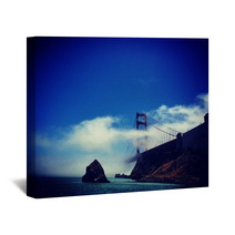 Golden Gate Cloudy Wall Art 66753870