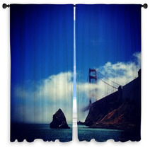 Golden Gate Cloudy Window Curtains 66753870