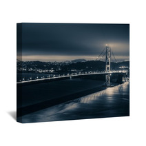 Golden Gate Night Theme Wall Art 71102292