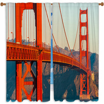 Golden Gate, San Francisco, California, USA. Window Curtains 60652221