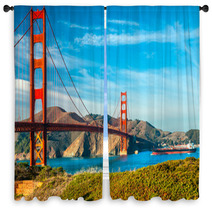 Golden Gate, San Francisco, California, USA. Window Curtains 62074336