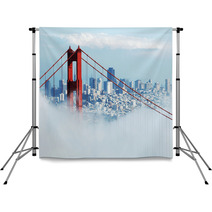 Golden Gate & San Francisco Under Fog Backdrops 1253800