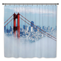 Golden Gate & San Francisco Under Fog Bath Decor 1253800