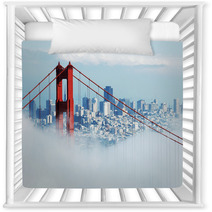 Golden Gate & San Francisco Under Fog Nursery Decor 1253800