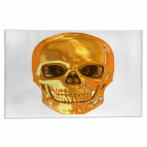 Golden Skull Isolated Rugs 36892680