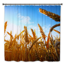 .golden Wheat Field And Sunset Bath Decor 67827798