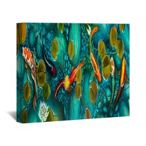 Goldfish In The Lake Oil Painting Handmade Wall Art 270765704