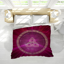 Gordian Knot Icon Illuminated From Behind. Bedding 4535184