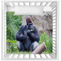 Gorilla Eats A Branch Nursery Decor 68020173