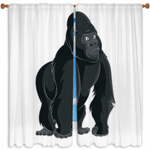Gorilla Window Curtains 64829614