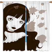 Gothic Lolita Window Curtains 36158958