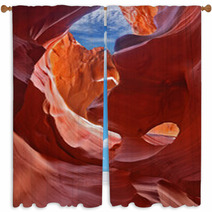 Graceful Arches In Magic Antelope Canyon Window Curtains 42928393