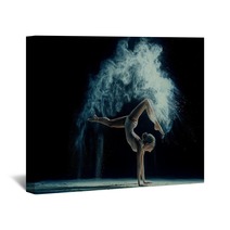 Graceful Woman Dancing In Cloud Of Dust Wall Art 117027058