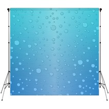 Gradient Background In Blue And Green With Waterdrops Backdrops 11731966