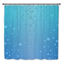 Gradient Background In Blue And Green With Waterdrops Bath Decor 11731966