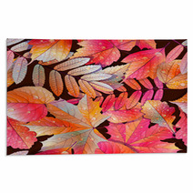 Gradient Different Autumn Leaves With Droplets Rugs 69038229