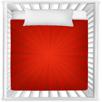 Gradient Red Sun Rays Background Nursery Decor 70047662
