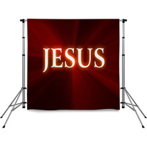 Gradient Red To Black Background Jesus Name Backdrops 22868010