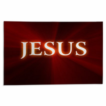 Gradient Red To Black Background Jesus Name Rugs 22868010