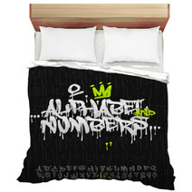 Graffiti Alphabet And Numbers Bedding 65534748