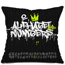 Graffiti Alphabet And Numbers Pillows 65534748