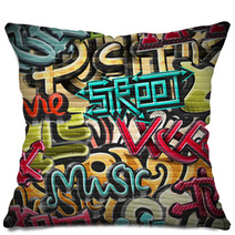 Graffiti Background Pillows 59428004