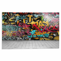 Graffiti On Wall Rugs 56467874