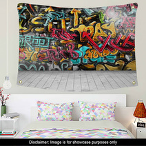 Graffiti On Wall Wall Art 56467874