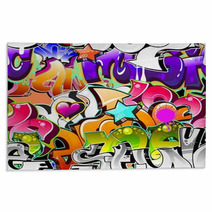 Graffiti Urban Art Background. Seamless Design Rugs 38619274