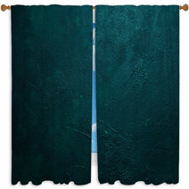 Grain Dark Green Abstract Background Design Texture Window Curtains 177371687