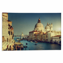 Grand Canal And Basilica Santa Maria Della Salute, Venice, Italy Rugs 65944609