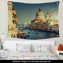 Grand Canal And Basilica Santa Maria Della Salute, Venice, Italy Wall Art 65944609