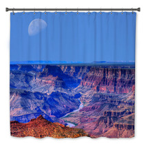 Grand Canyon And A Visible Moon Bath Decor 72884756