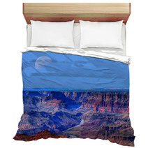 Grand Canyon And A Visible Moon Bedding 72884756