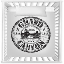 Grand Canyon Grunge Rubber Stamp Nursery Decor 39765999