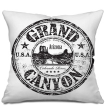 Grand Canyon Grunge Rubber Stamp Pillows 39765999