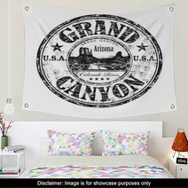 Grand Canyon Grunge Rubber Stamp Wall Art 39765999