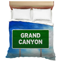 Grand Canyon Highway Sign Bedding 33855227