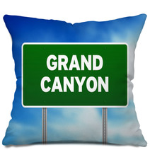 Grand Canyon Highway Sign Pillows 33855227