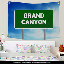 Grand Canyon Highway Sign Wall Art 33855227